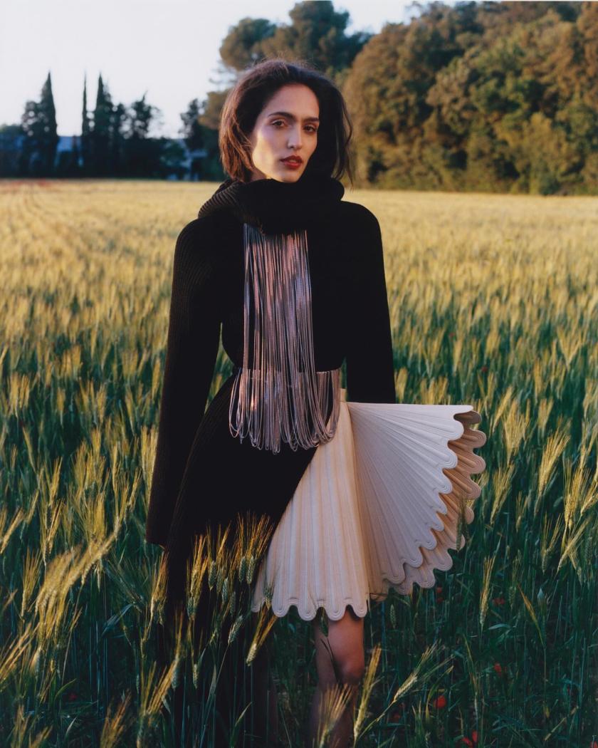 Beautiful @saaracaballero in Avignon for @wmagchina @louisvuitton